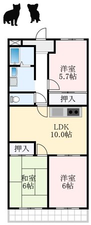 エクセル深井の物件間取画像